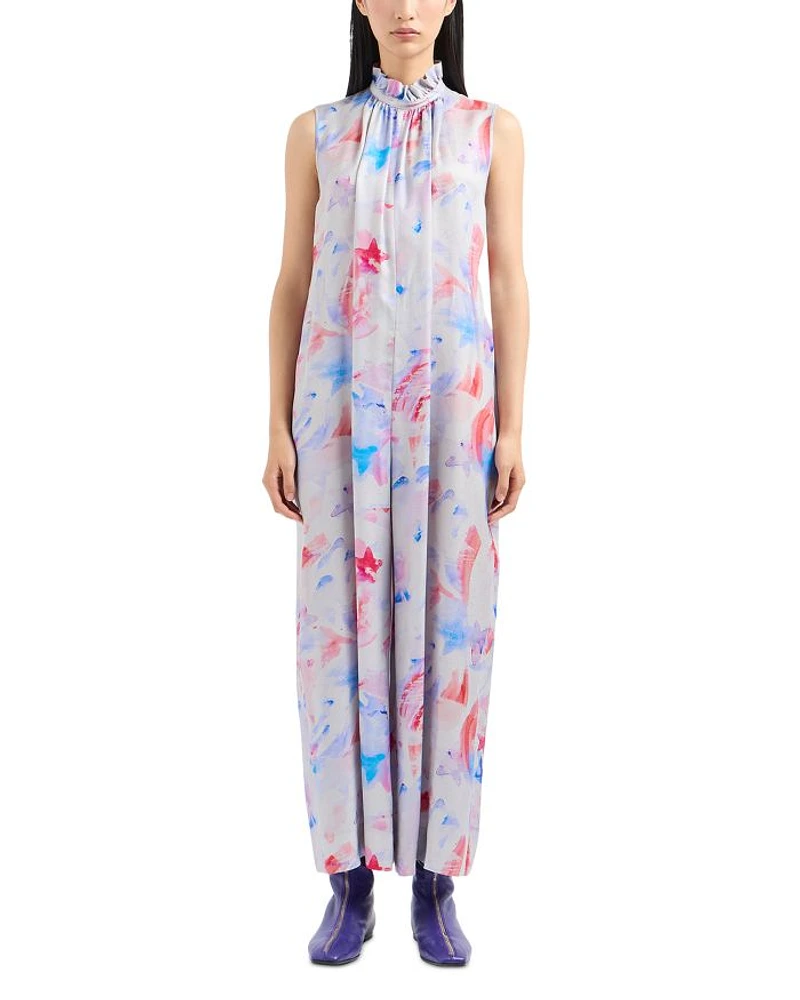 Watercolor Print Jumpsuit