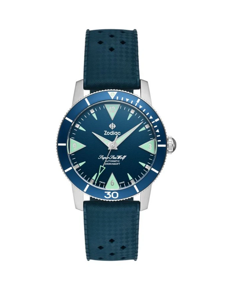 Skin Diver Automatic Rubber Strap Watch, 39mm