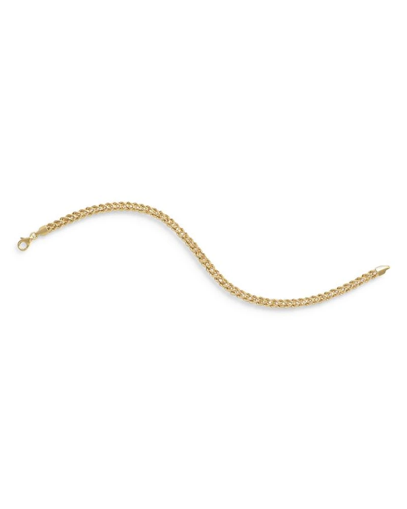 14K Yellow Gold Cuore Rope Link Bracelet