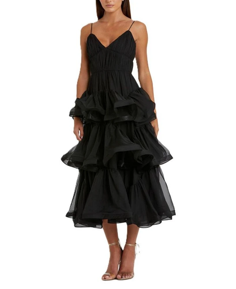 Tiered V-Neck Dress