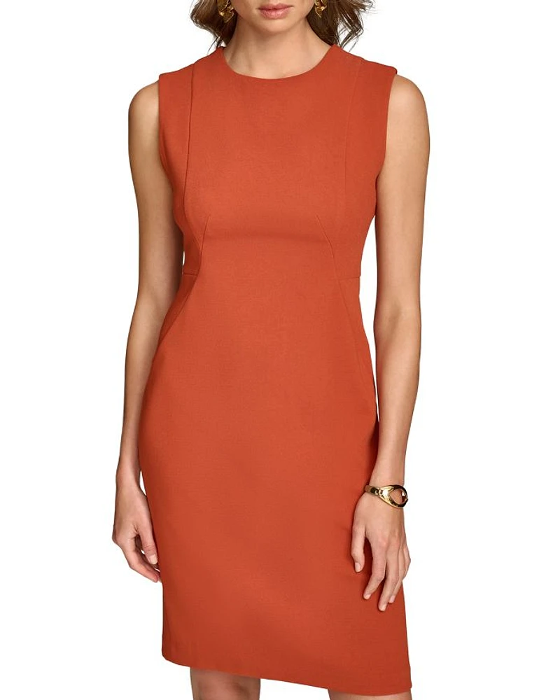 Jewel Neck Sleeveless Dress