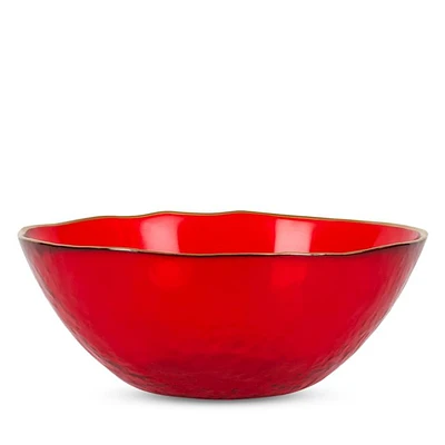Holiday Glass Berry Bowl