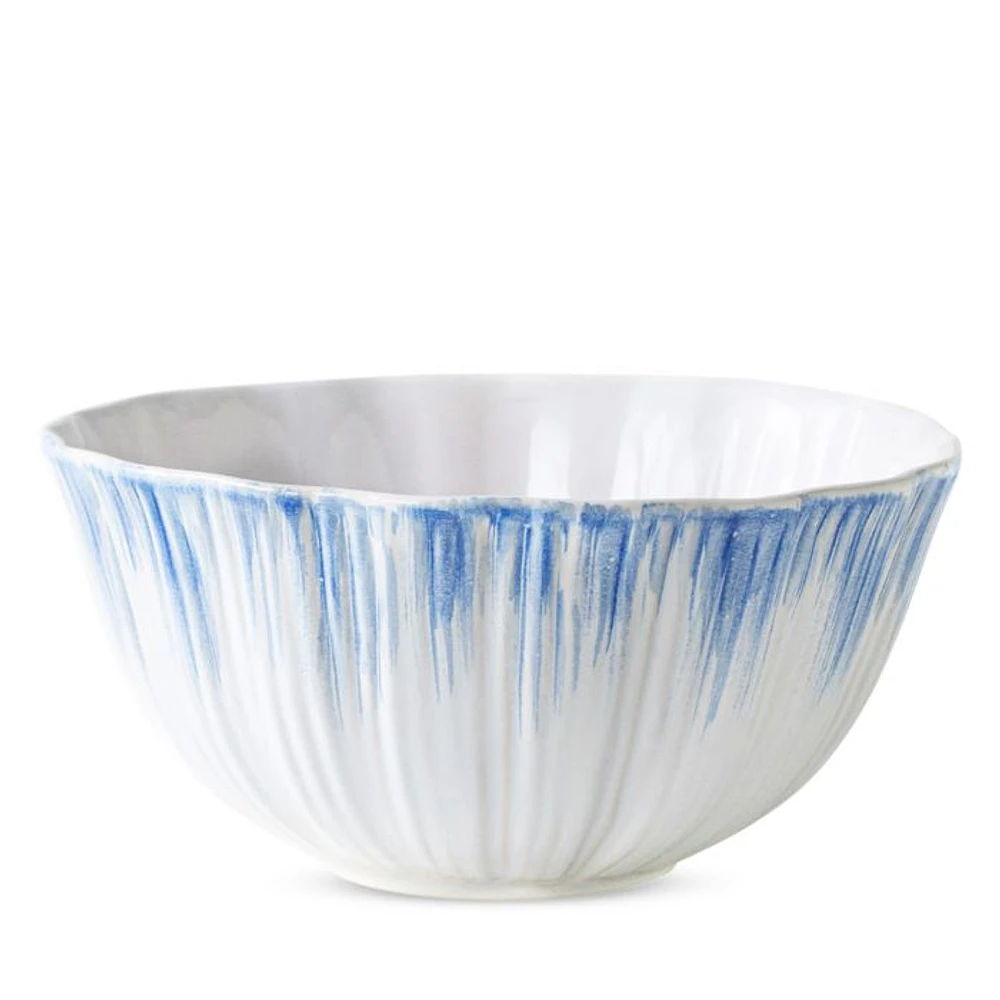 Bari Blue and White Serving Bowl