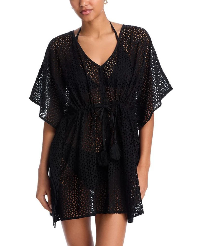 Butterfly Eyelet Swim Cover Up