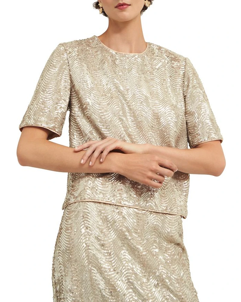 Marlowe Limited Sequined Top
