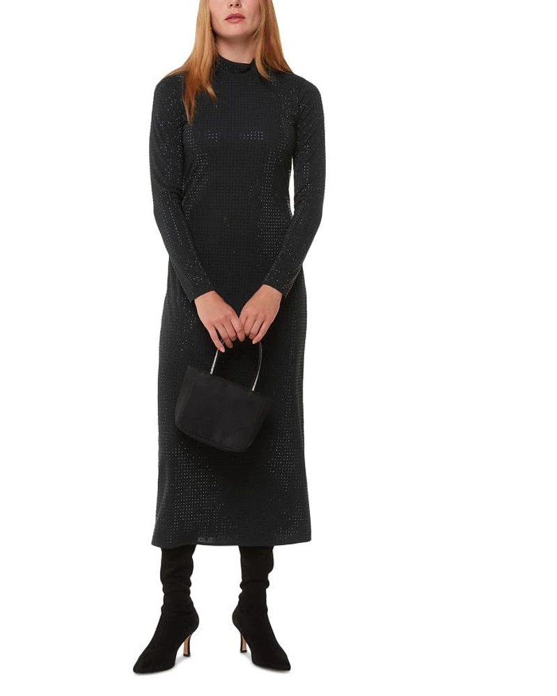 Diamante Jersey Midi Dress