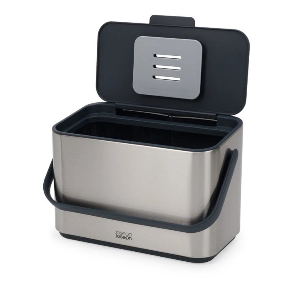 Collect 4 Liter Stainless Steel Food Waste Compost Caddy