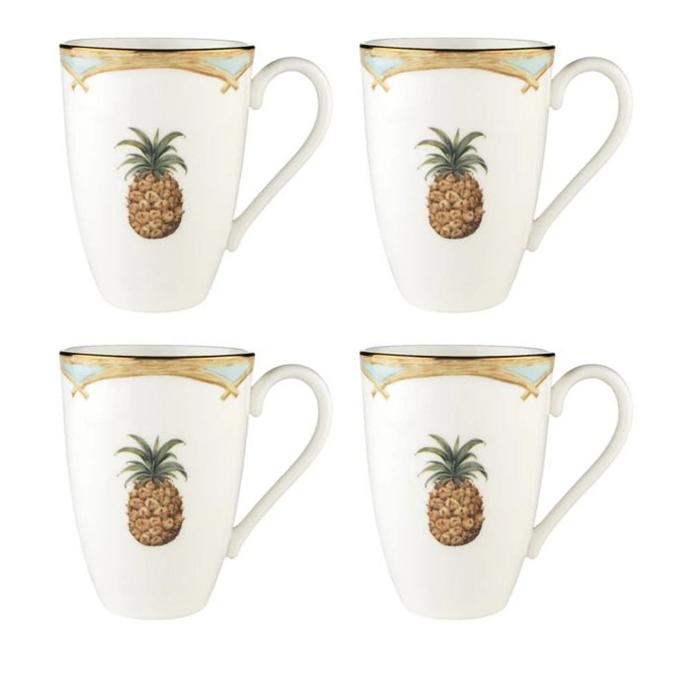 Colonial Bamboo Mug, Set of 4