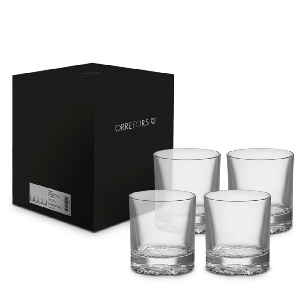 Carat Double Old Fashioned Glass, Set of 4