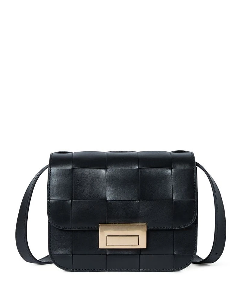 Desi Woven Leather Crossbody