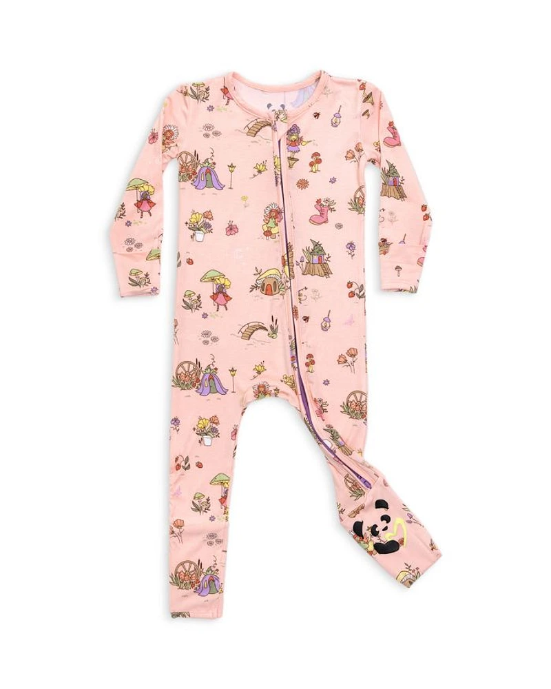 Girls' Fairy Garden Convertible Footie - Baby