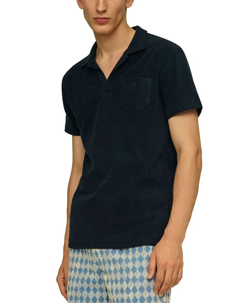 Cotton Terry Regular Fit Pocket Polo Shirt