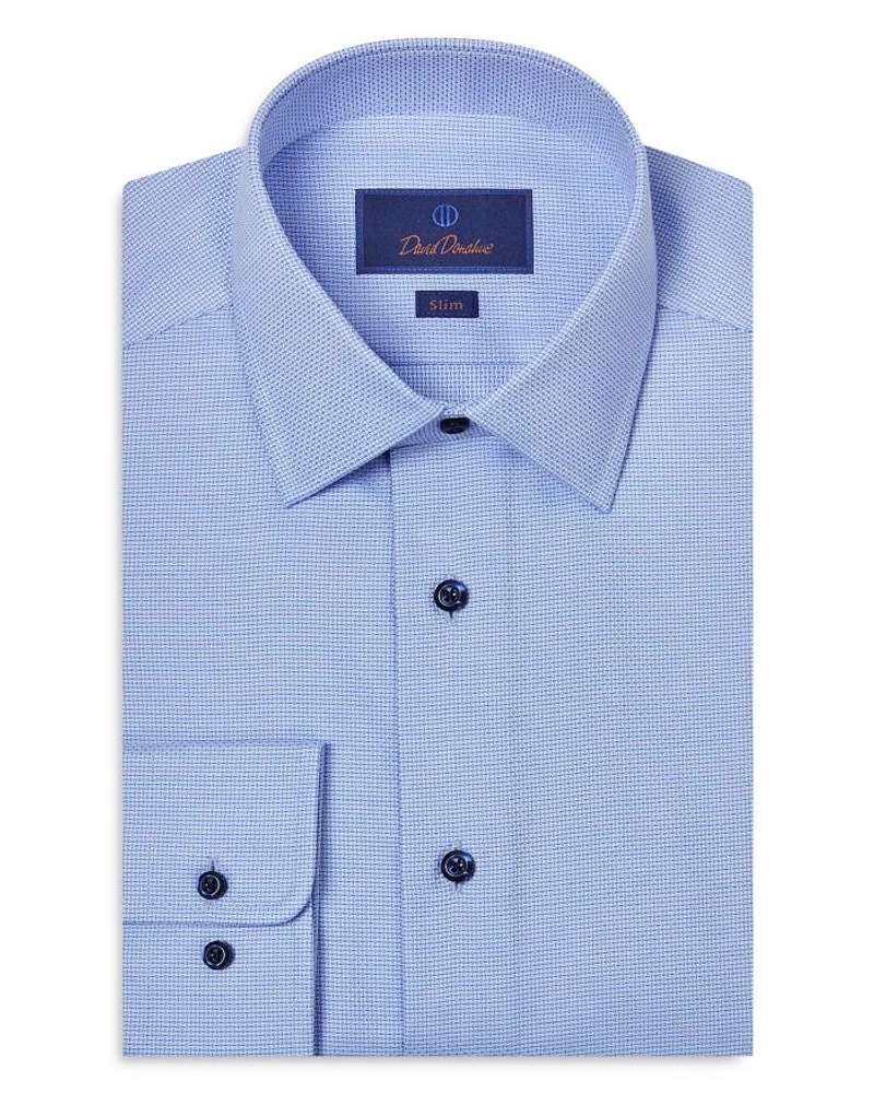 Slim Fit Textured Dress Shirt