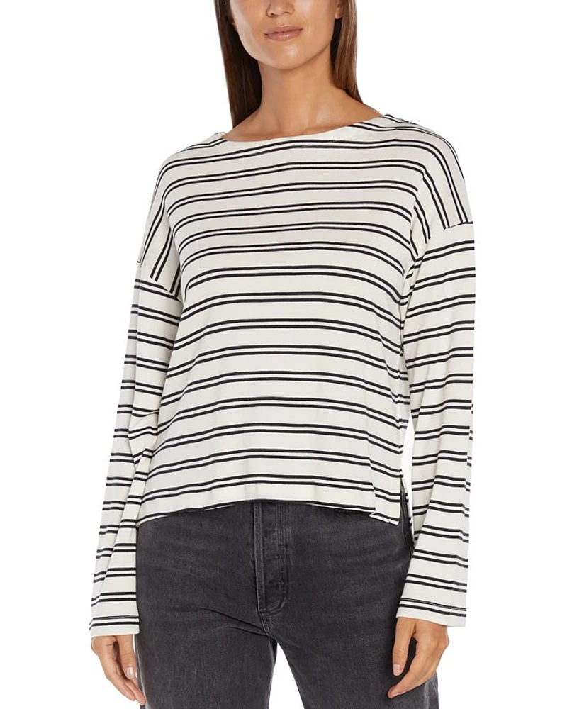 Rumi Striped Boat Neck Top