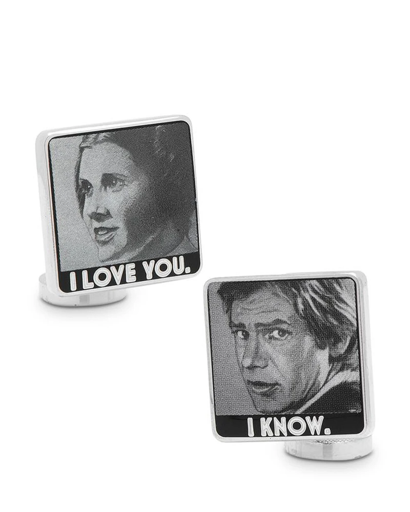 Star Wars I Love You I Know Cufflinks