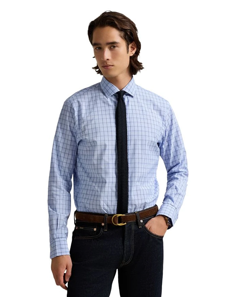 Classic Fit Checked Poplin Shirt