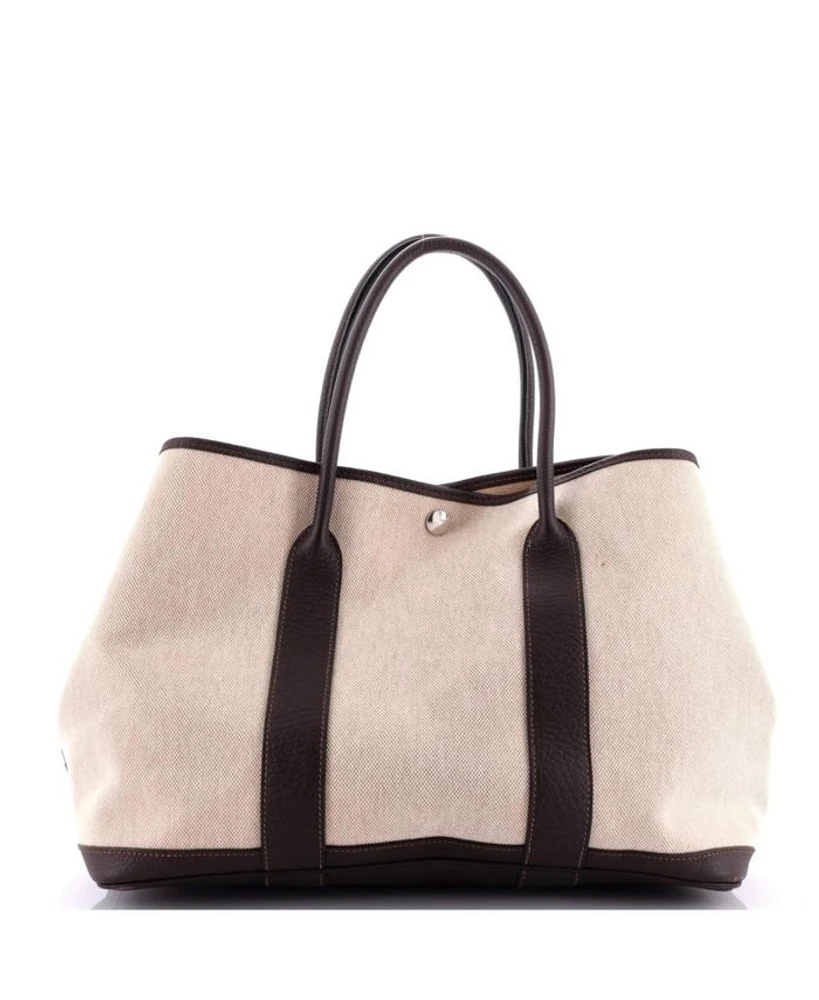 Garden Party Tote Toile and Leather
