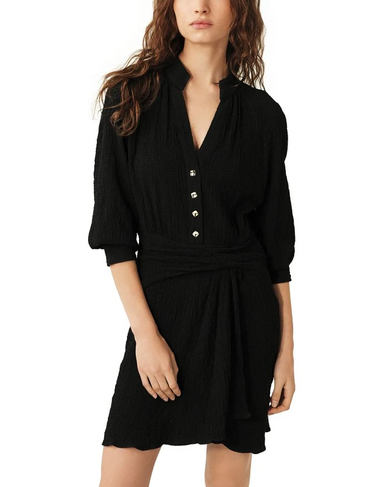 Takie Button Front Dress