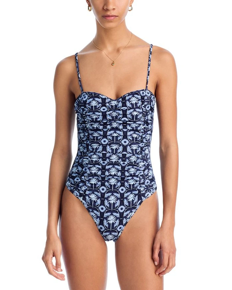 Ruched One Piece Swimsuit - Exclusive