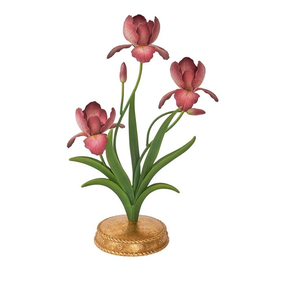 Meadow Walk Iris 14" Centerpiece Candelabra