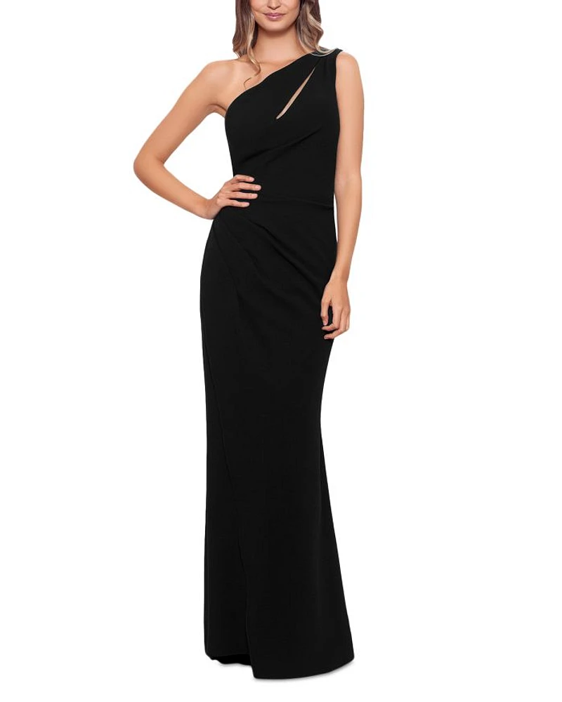 Cutout One Shoulder Gown - Exclusive