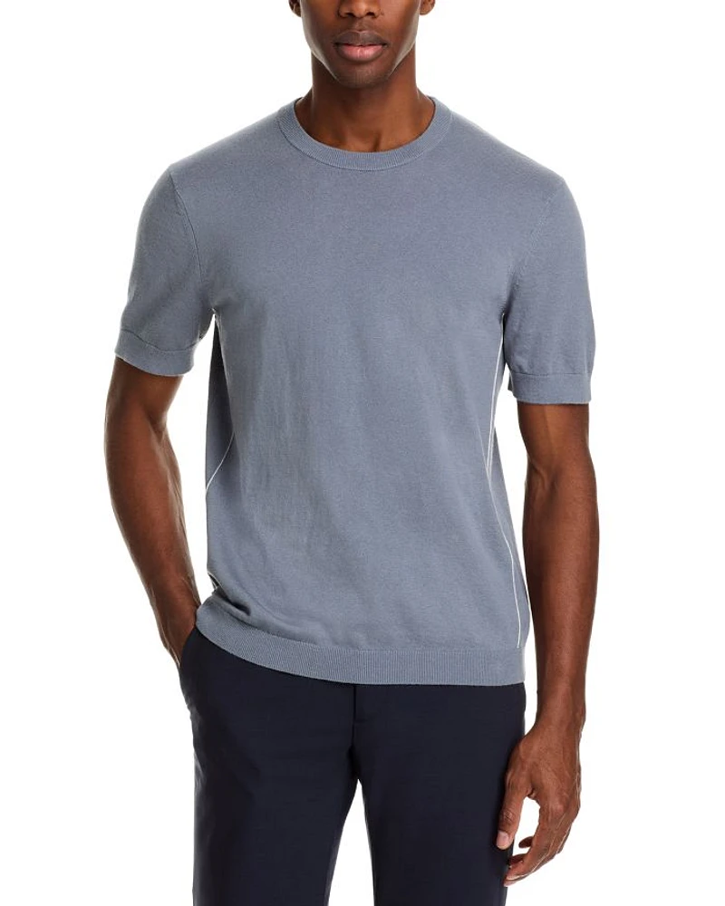 Cotton Cashmere Short Sleeve Sweater Tee - Exclusive