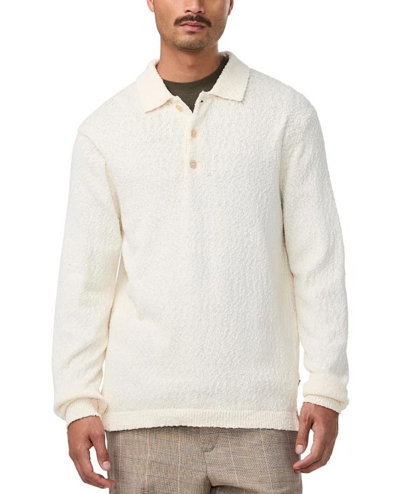 Randy Long Sleeve Boucle Polo Shirt