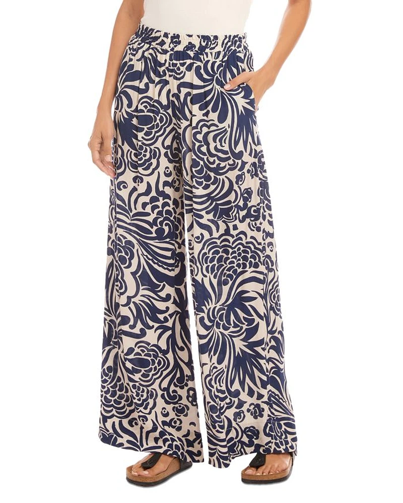 Wide Leg Printed Pants