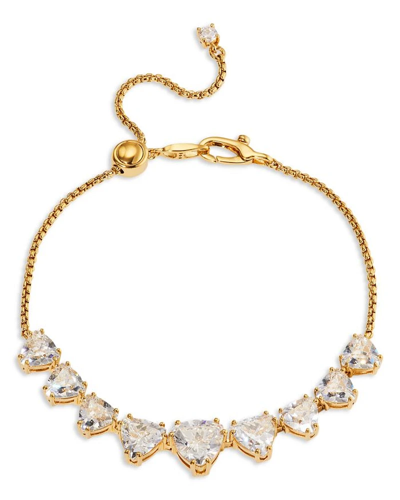 Luxor Trillion Cubic Zirconia Slider Bracelet