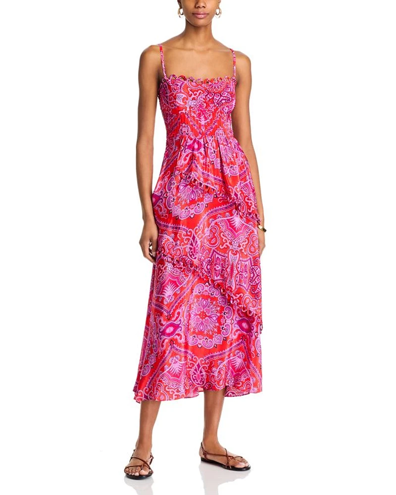 Paisley Scarf Maxi Dress