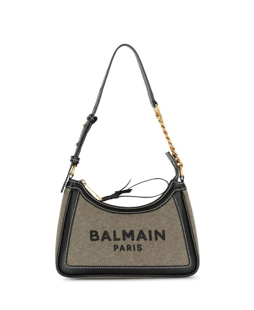 Women's B-Army Canvas Bag with Leather inserts