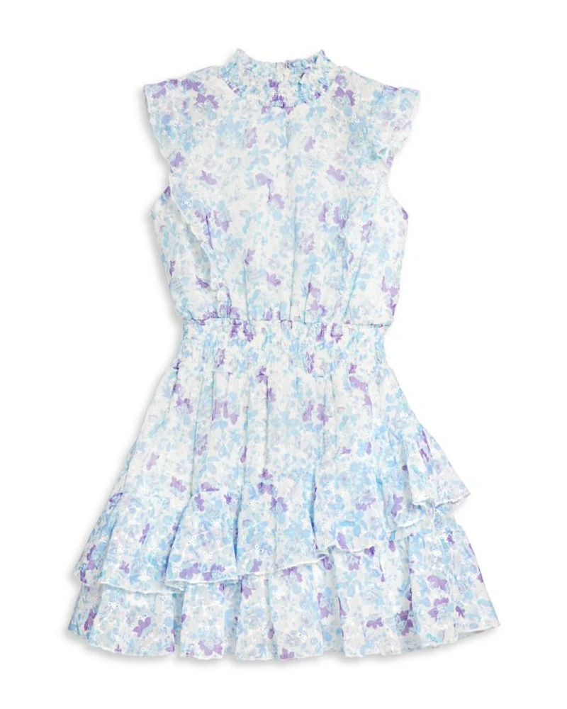 Girls' Floral Eyelet Dress, Little Kid, Big Kid - Exclusive