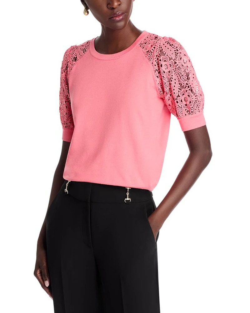 Felicity Crochet Sleeve Tee