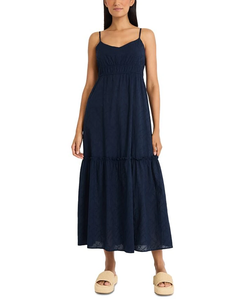 Ripple Eyelet Tank Dress