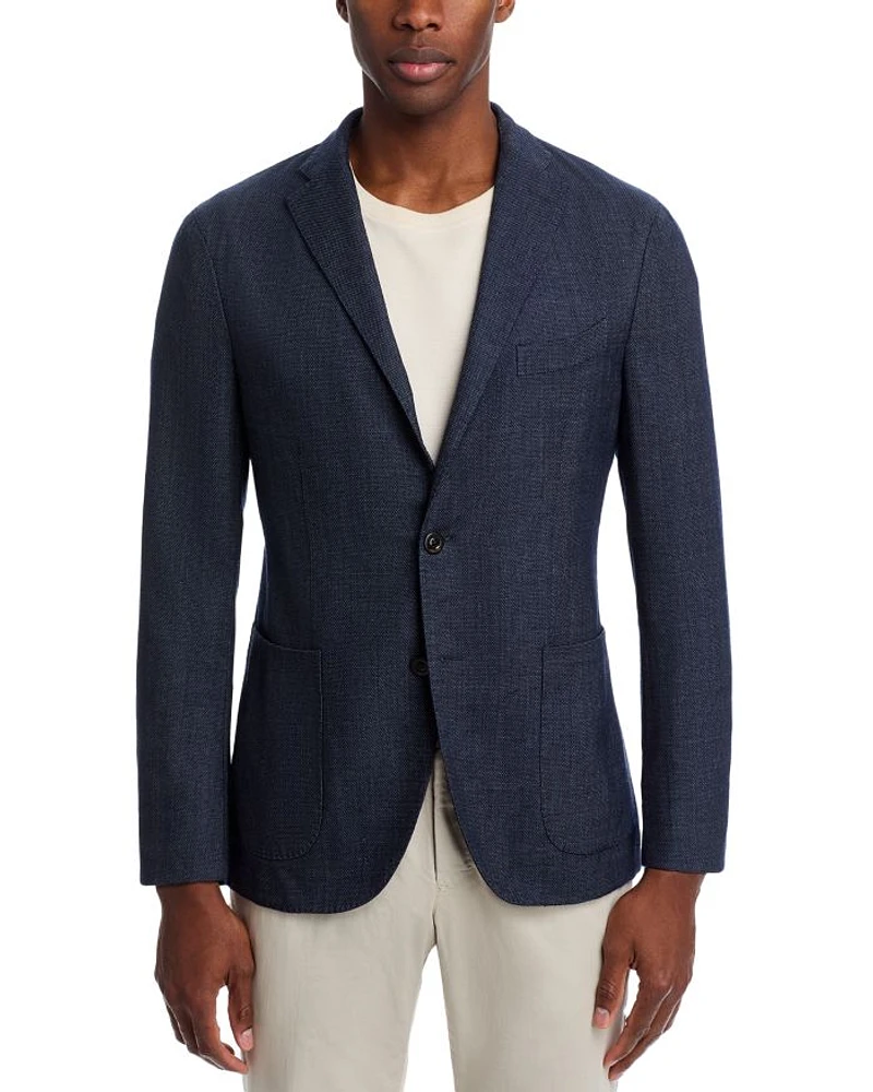 Garment Dyed Mélange Hopsack Slim Fit K. Jacket