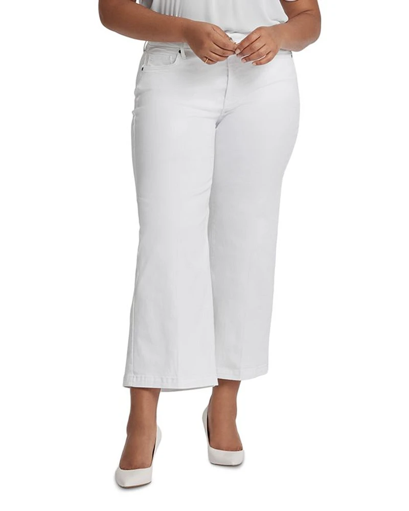 Teresa Wide Leg Ankle Jeans Optic White