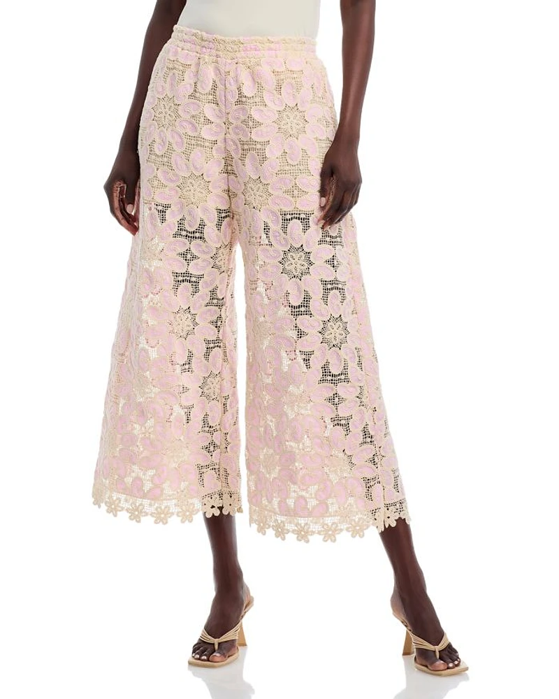 Simone Cropped Lace Pants
