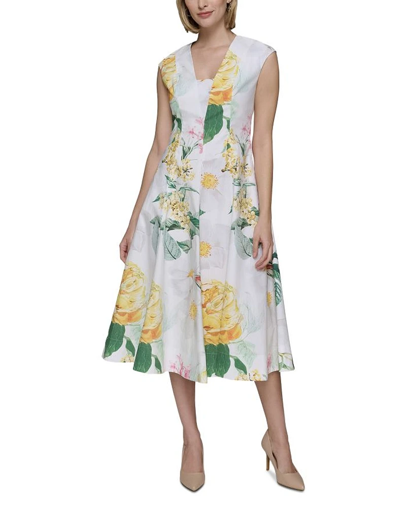 Allover Floral Dress