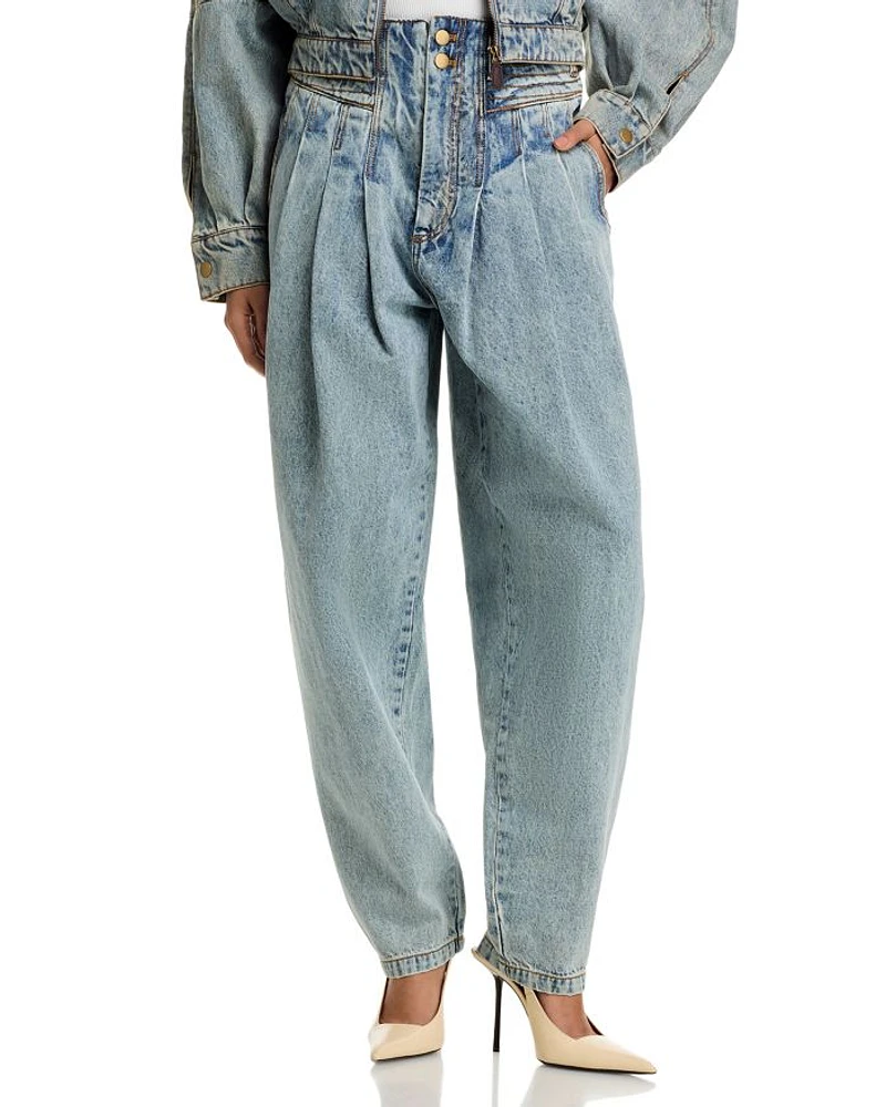 ODK High Rise Straight Jeans Light Wash