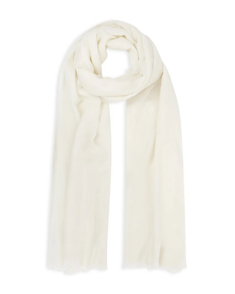 Heidi Plain Wool & Cashmere Lightweight Scarf