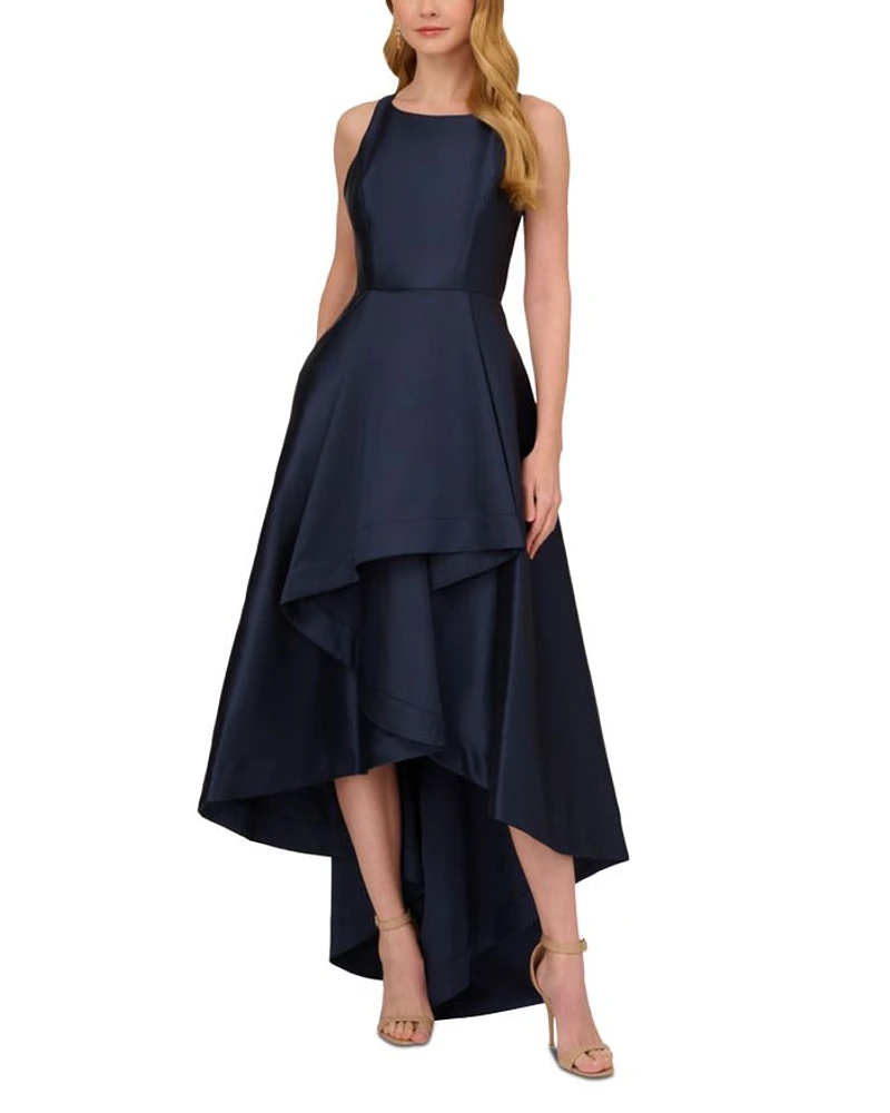 Mikado High Low Gown