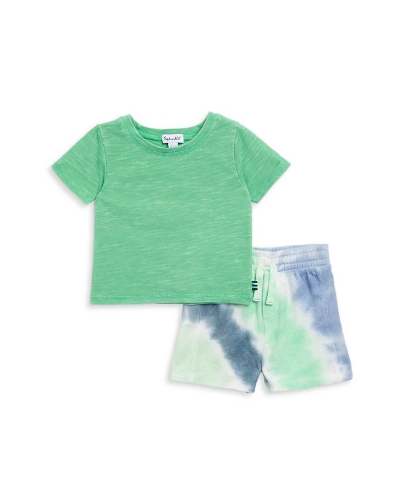 Boys' Seaweed Tee & Tie Dyed Shorts Set - Baby