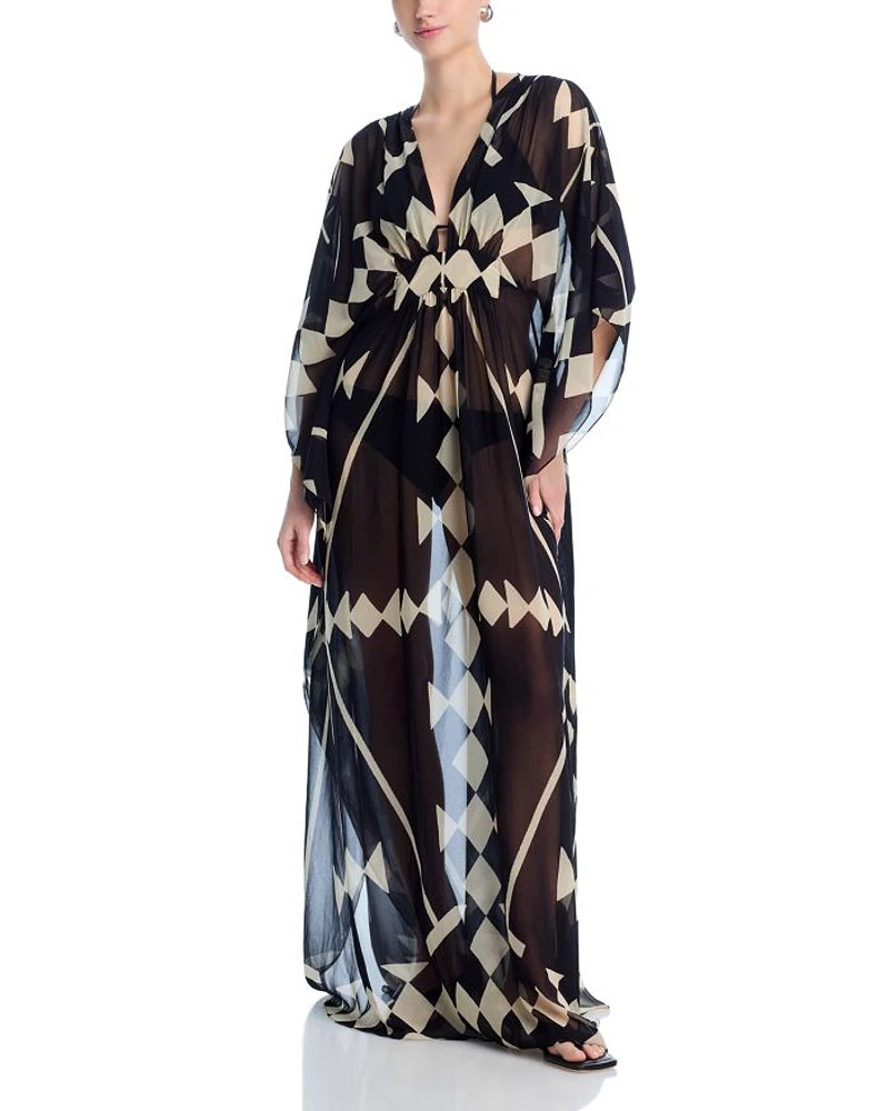 Garden Maxi Dress Swim Cover-Up