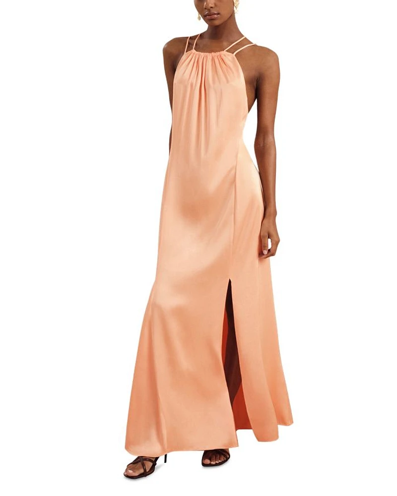 Tallie Satin Halter Dress