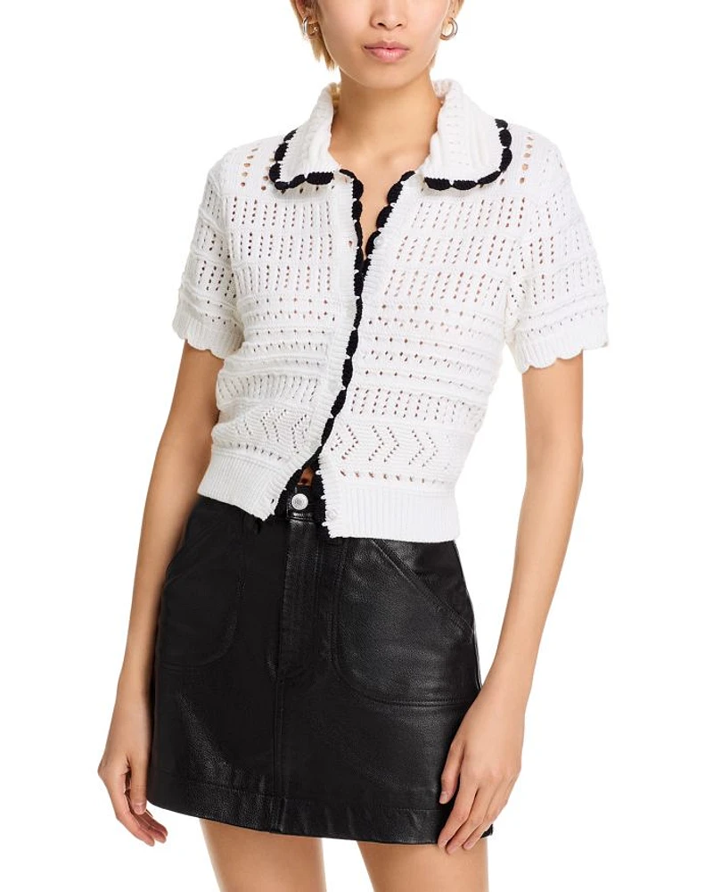 Short Sleeve Knit Polo Top - Exclusive