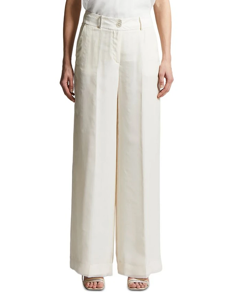 Silk-Blend Pants
