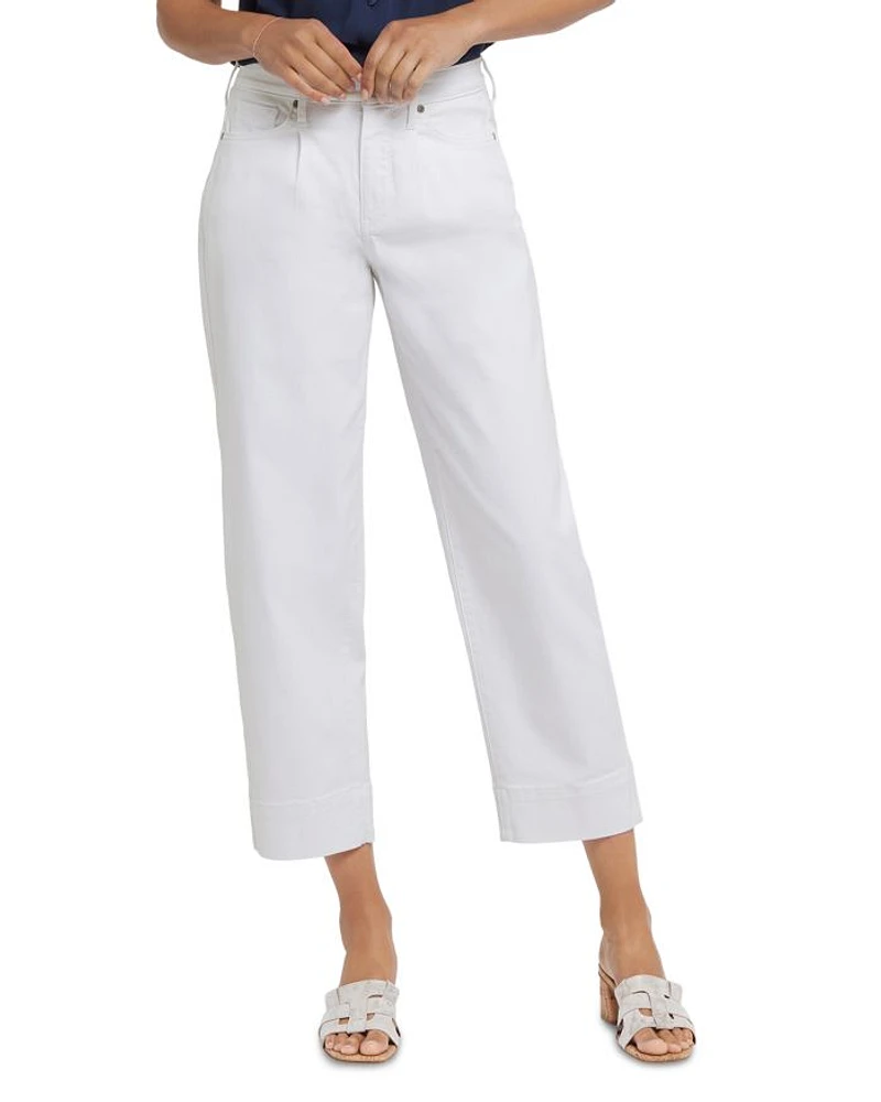 Balloon High Rise Ankle Jeans Optic White