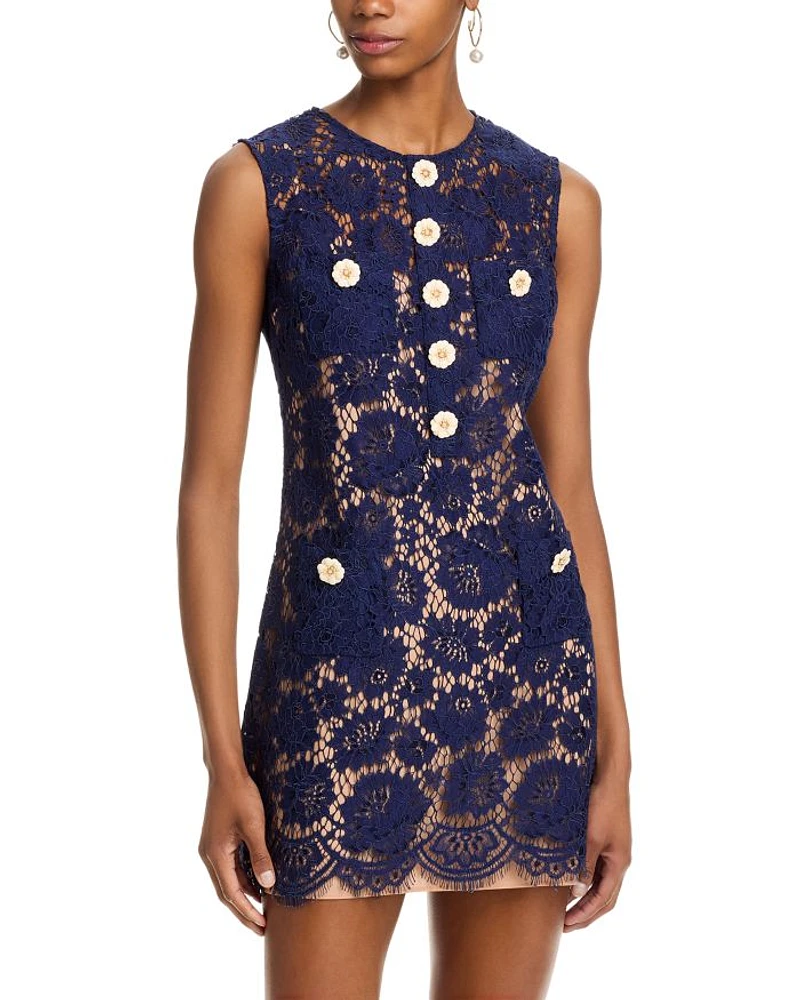 Fine Lace Mini Dress - Exclusive