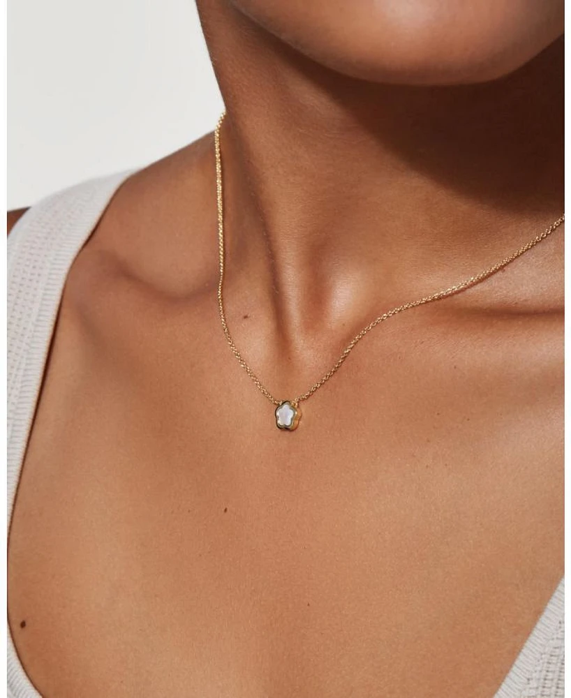 Mother of Pearl Inlay Flower Pendant - Saya