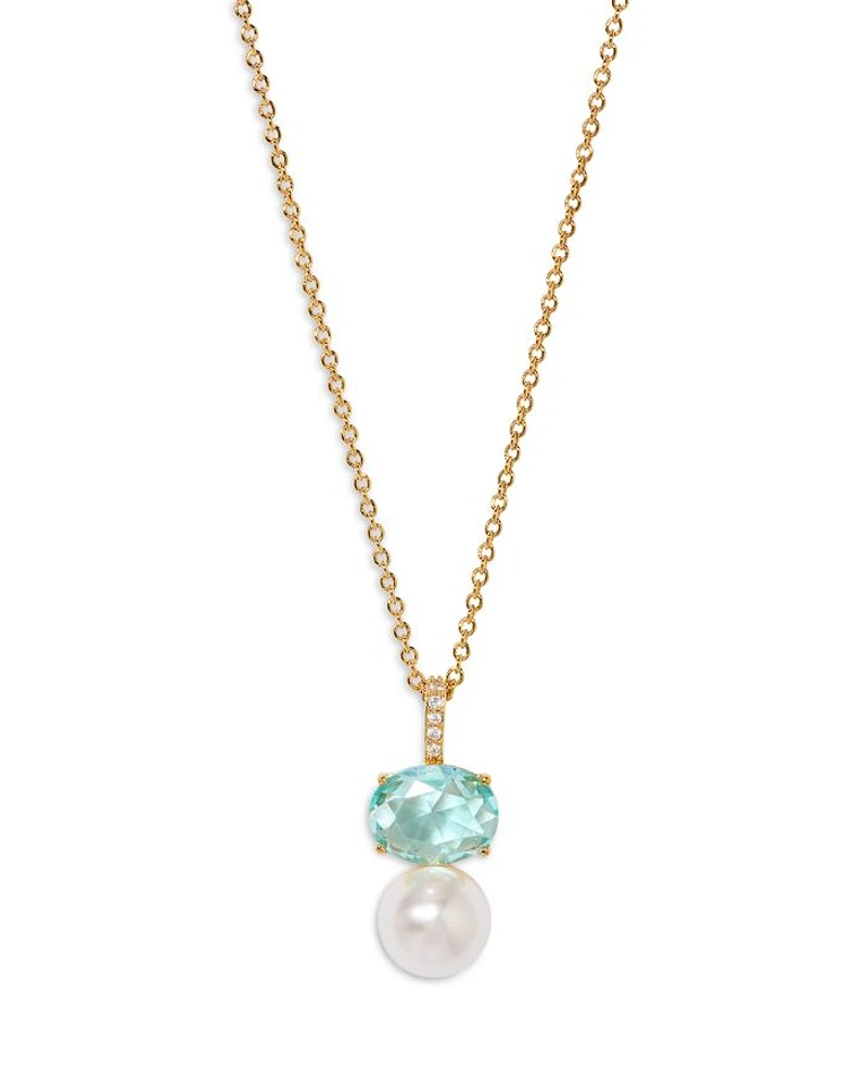 Natural Beauty Pendant Necklace, 16"-18"